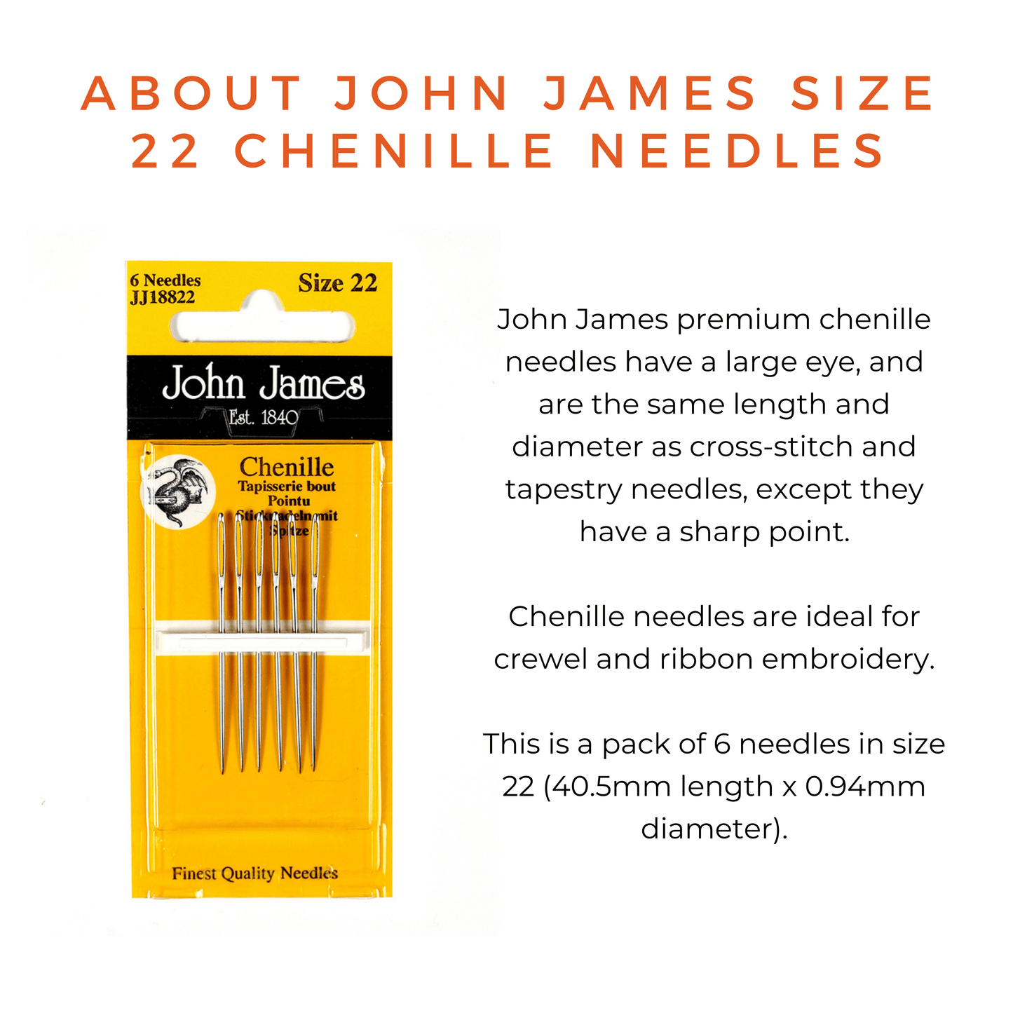 John James Needle Packs