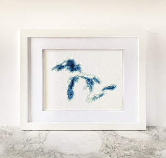 Great Lakes Cross-Stitch Pattern