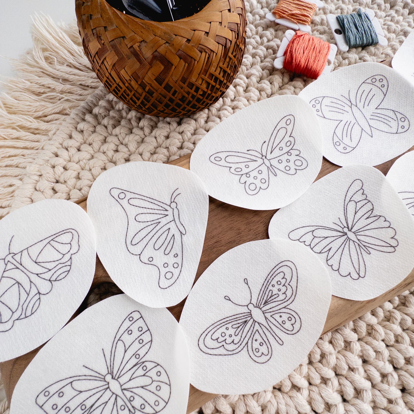 Butterfly Stick and Stitch Patterns