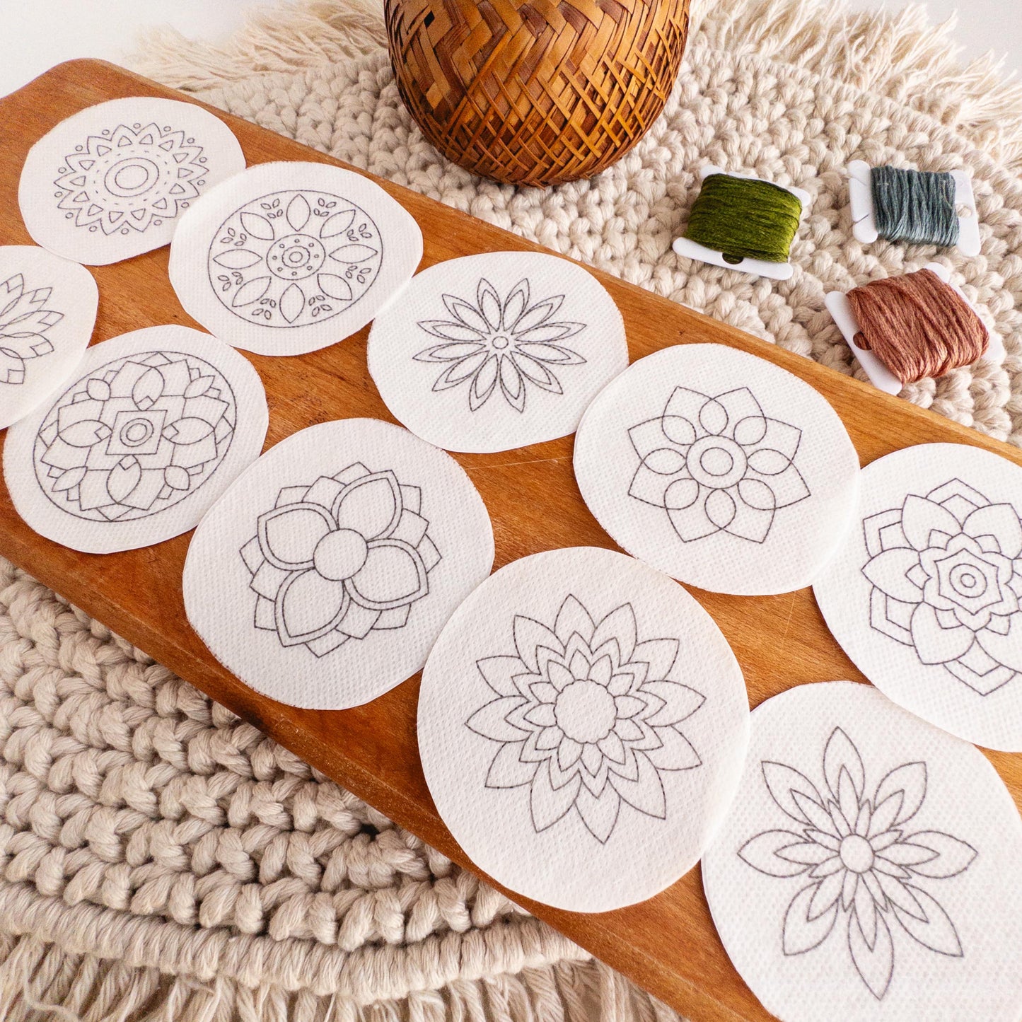 Mandala Stick and Stitch Patterns