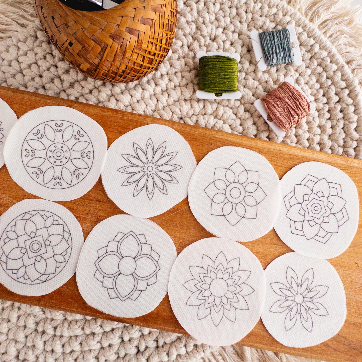 Mandala Stick and Stitch Patterns