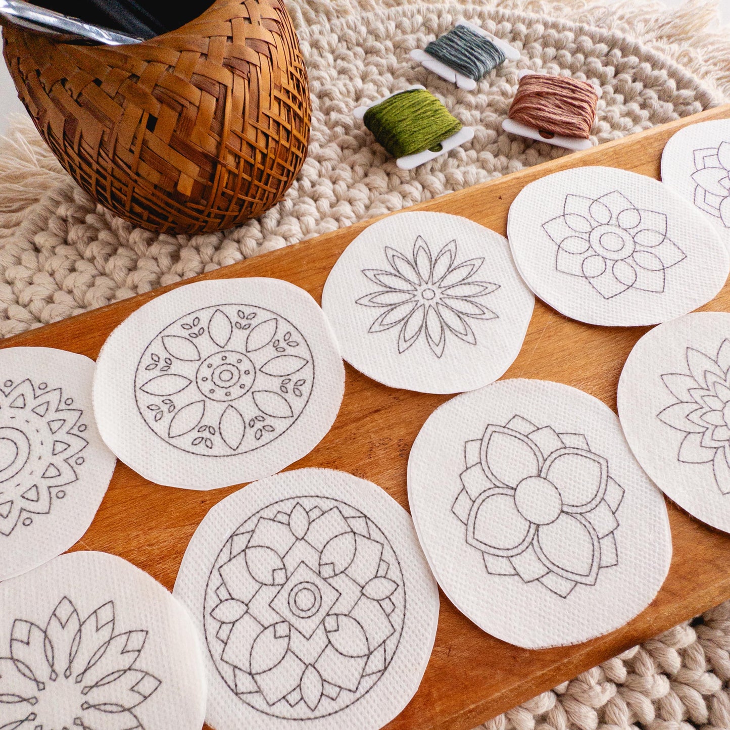 Mandala Stick and Stitch Patterns