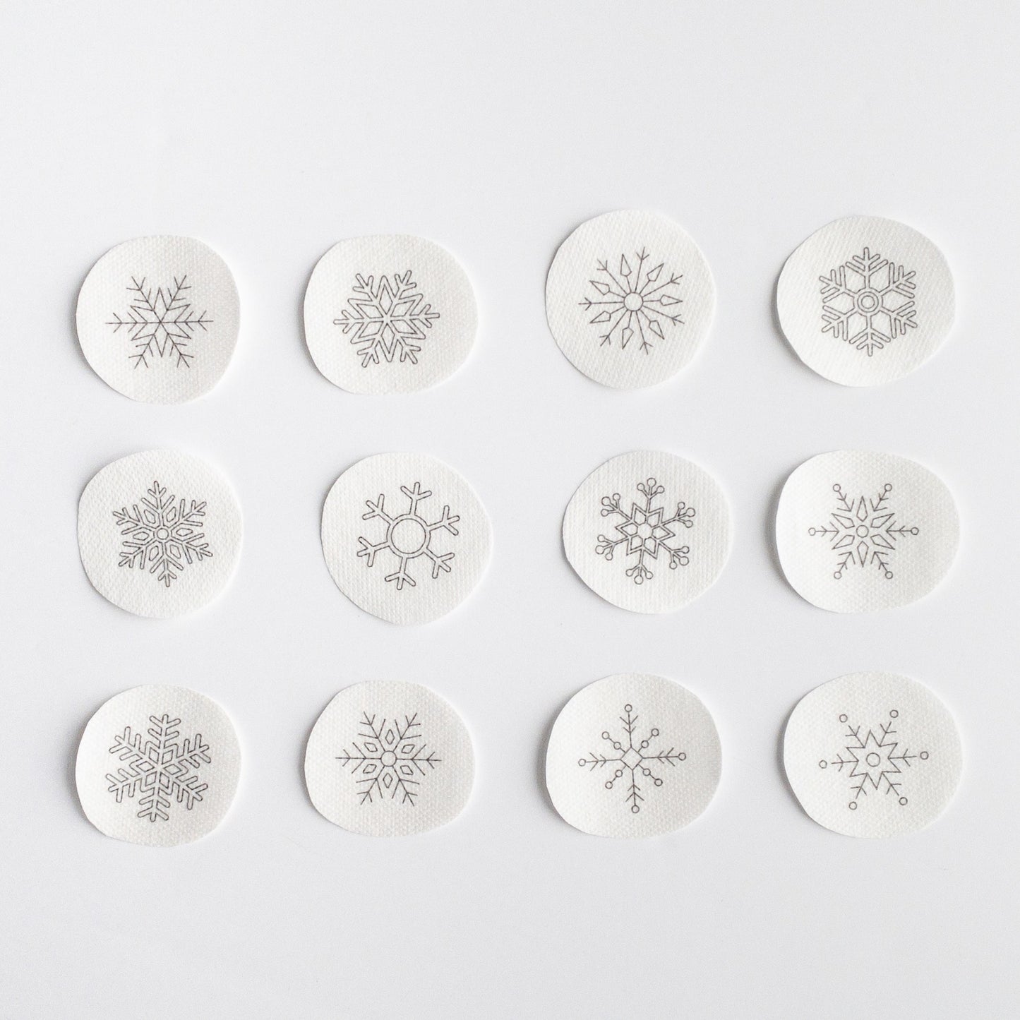 Mini Snowflake Stick and Stitch Patterns