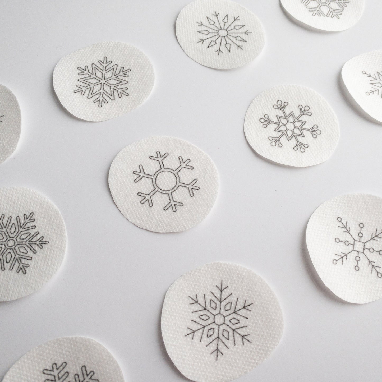 Mini Snowflake Stick and Stitch Patterns