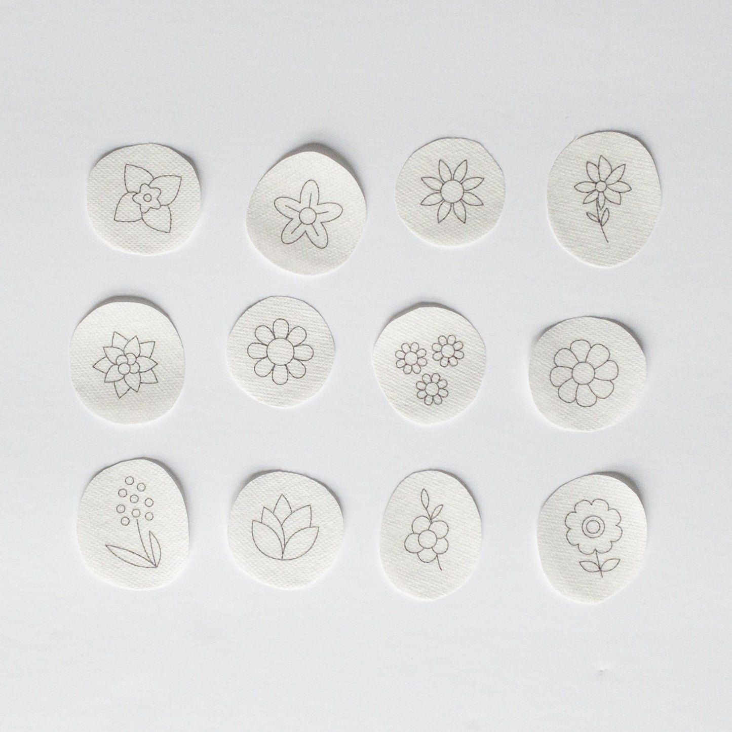 Mini Flowers Stick and Stitch Patterns