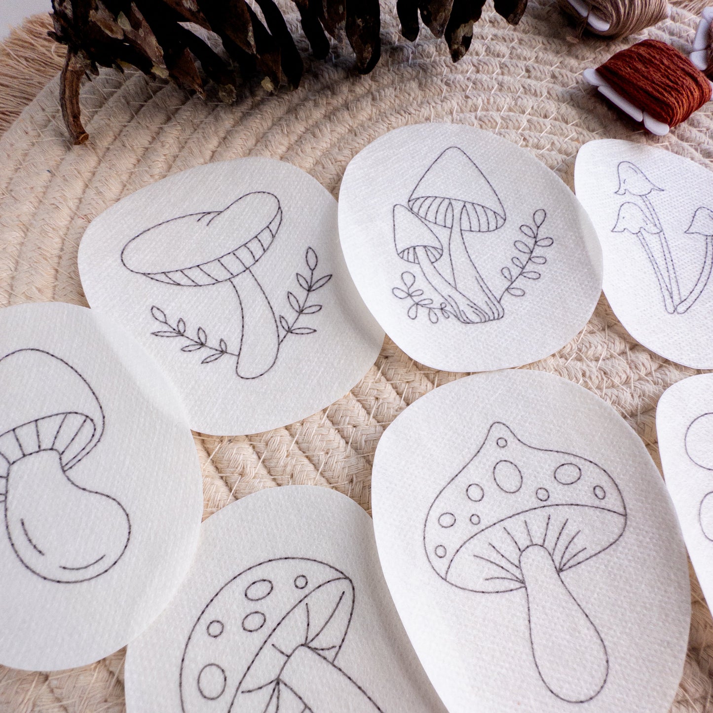 Mushroom Stick and Stitch Patterns