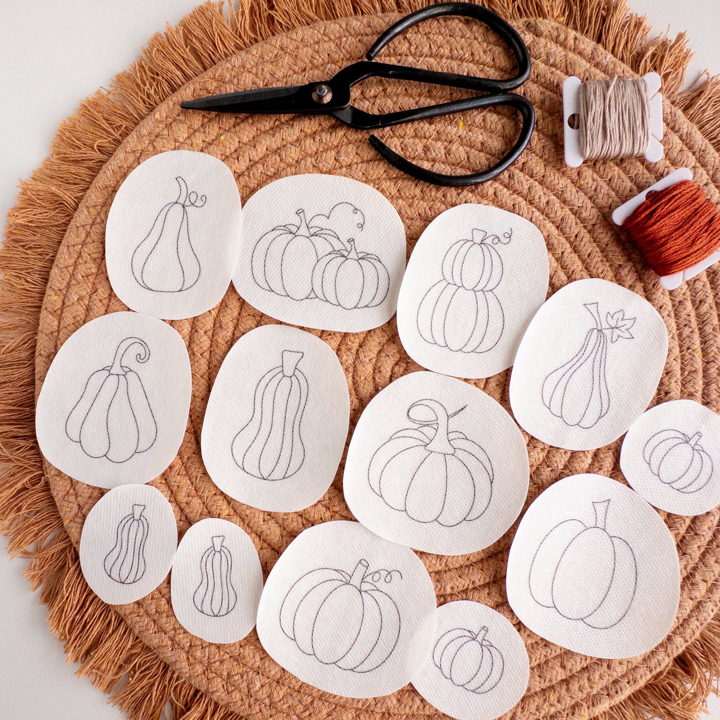 Pumpkin Stick and Stitch Patterns