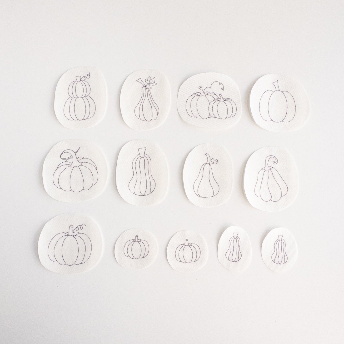 Pumpkin Stick and Stitch Patterns