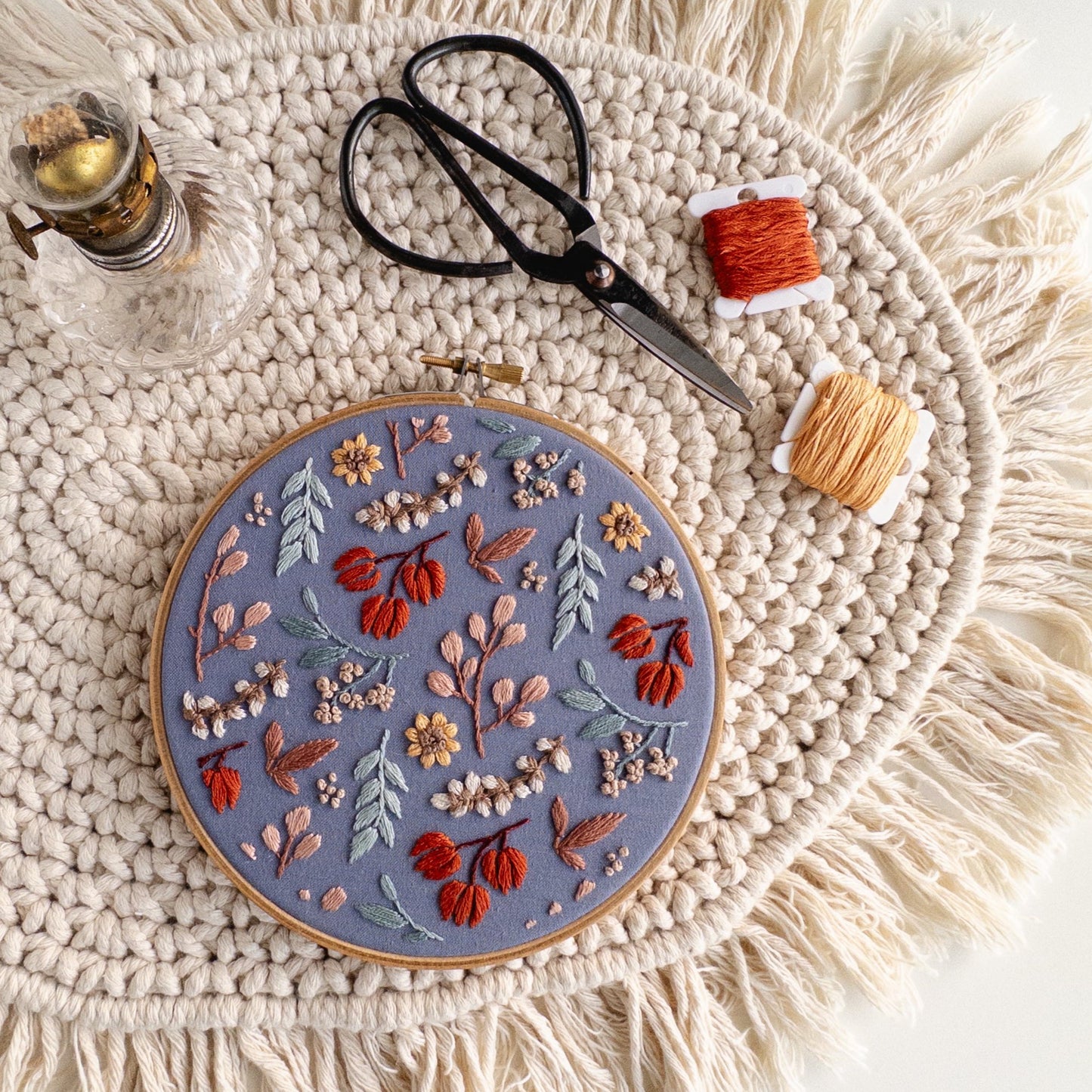 Twilight Meadow Embroidery Pattern