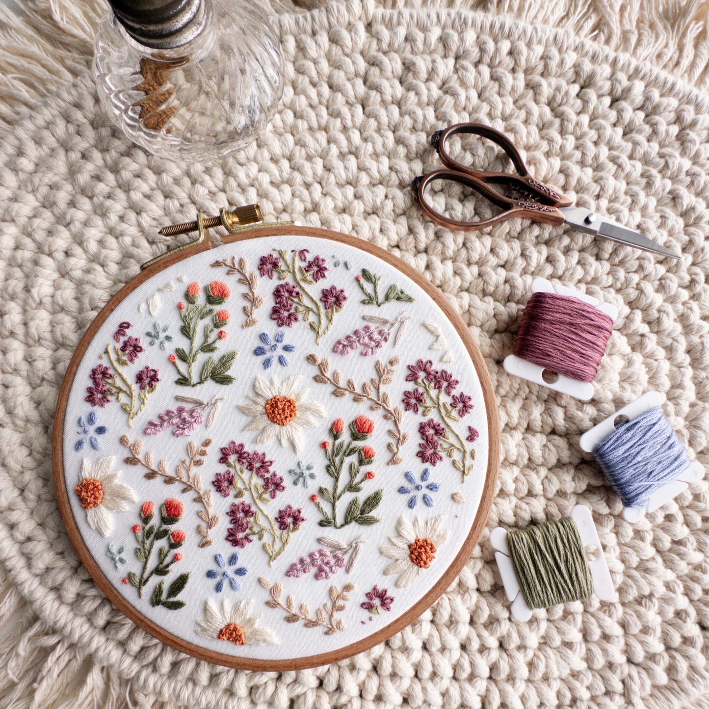 Wildflower Field Embroidery Pattern