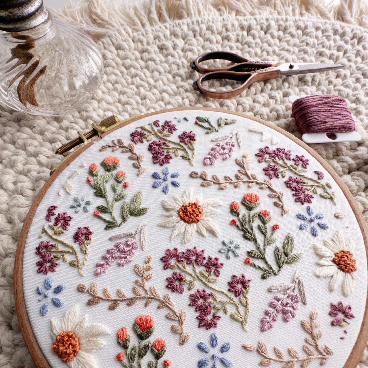 Wildflower Field Embroidery Pattern