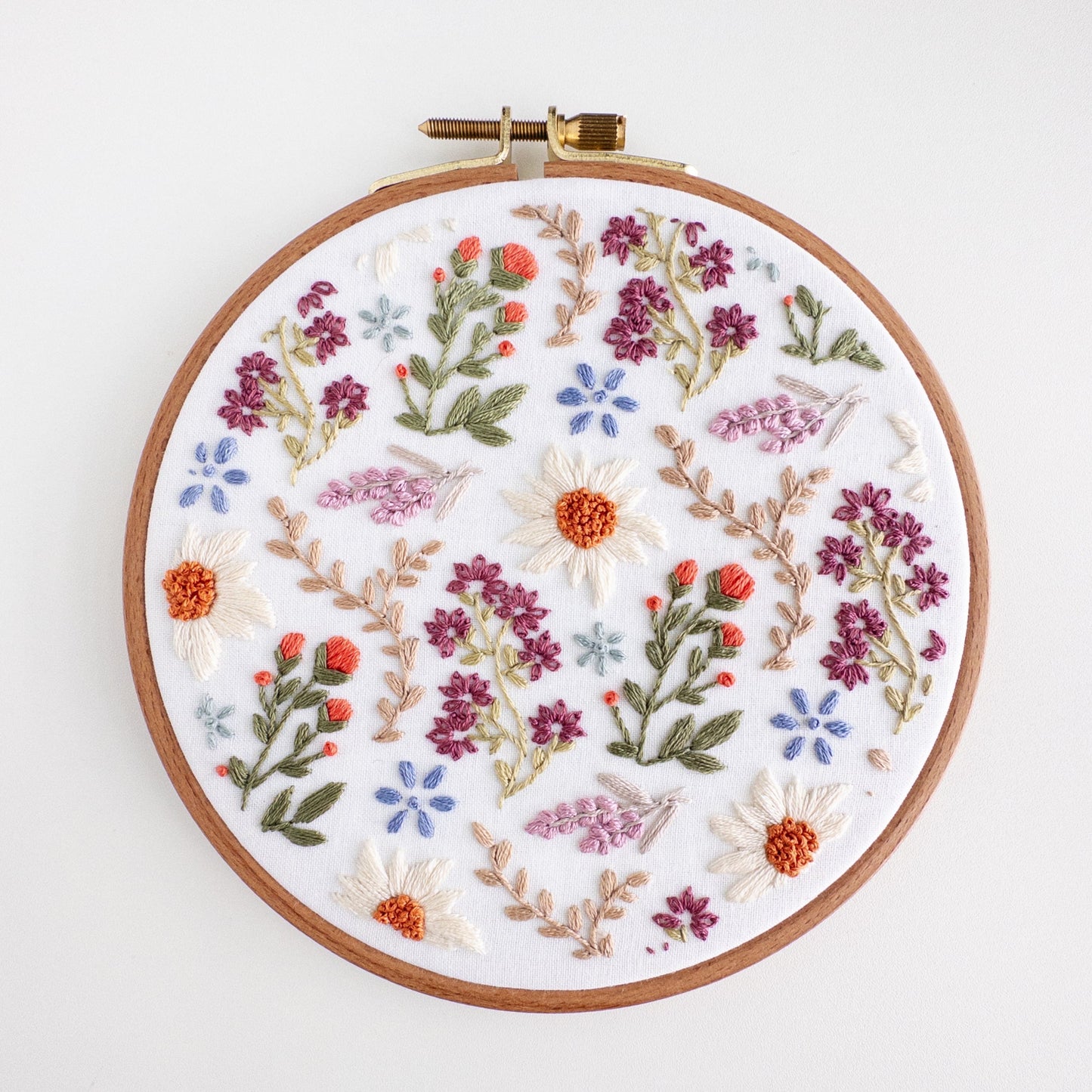 Wildflower Field Embroidery Pattern